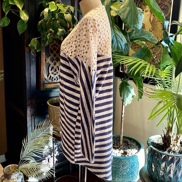 UMGEE WOMEN'S STRIPED KIMONO SWEATER - Picture 8 of 16